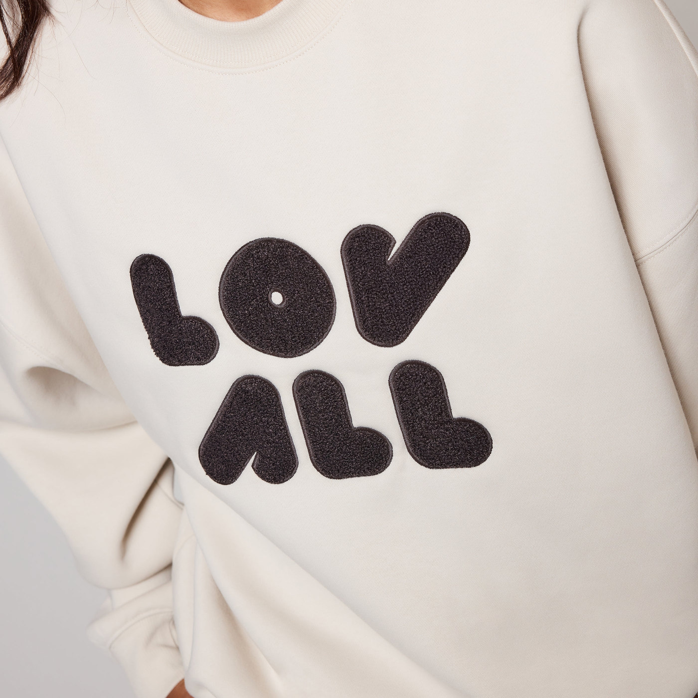 Organic Oversized Sweatshirt Style 1 - Ecru