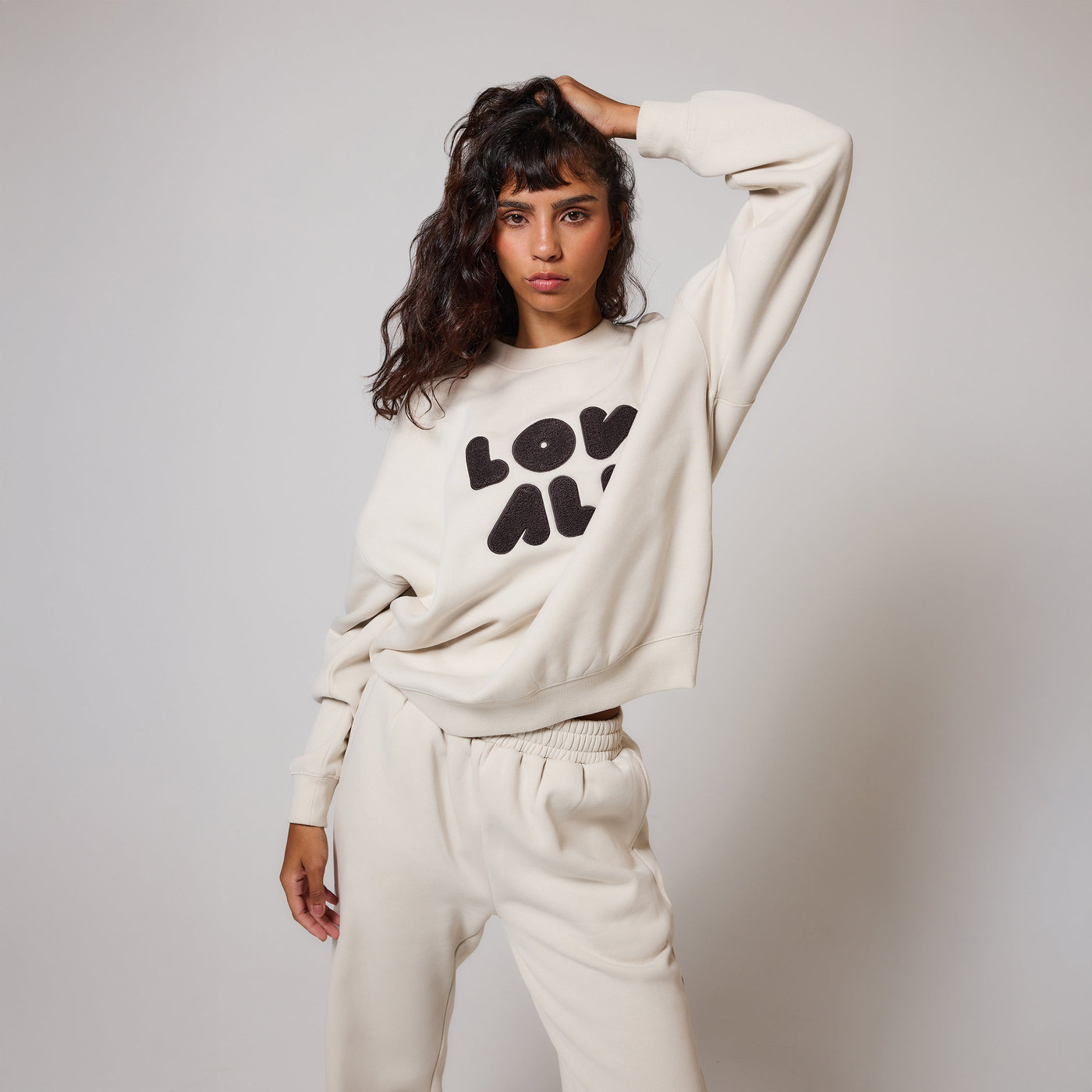 Organic Oversized Sweatshirt Style 1 - Ecru