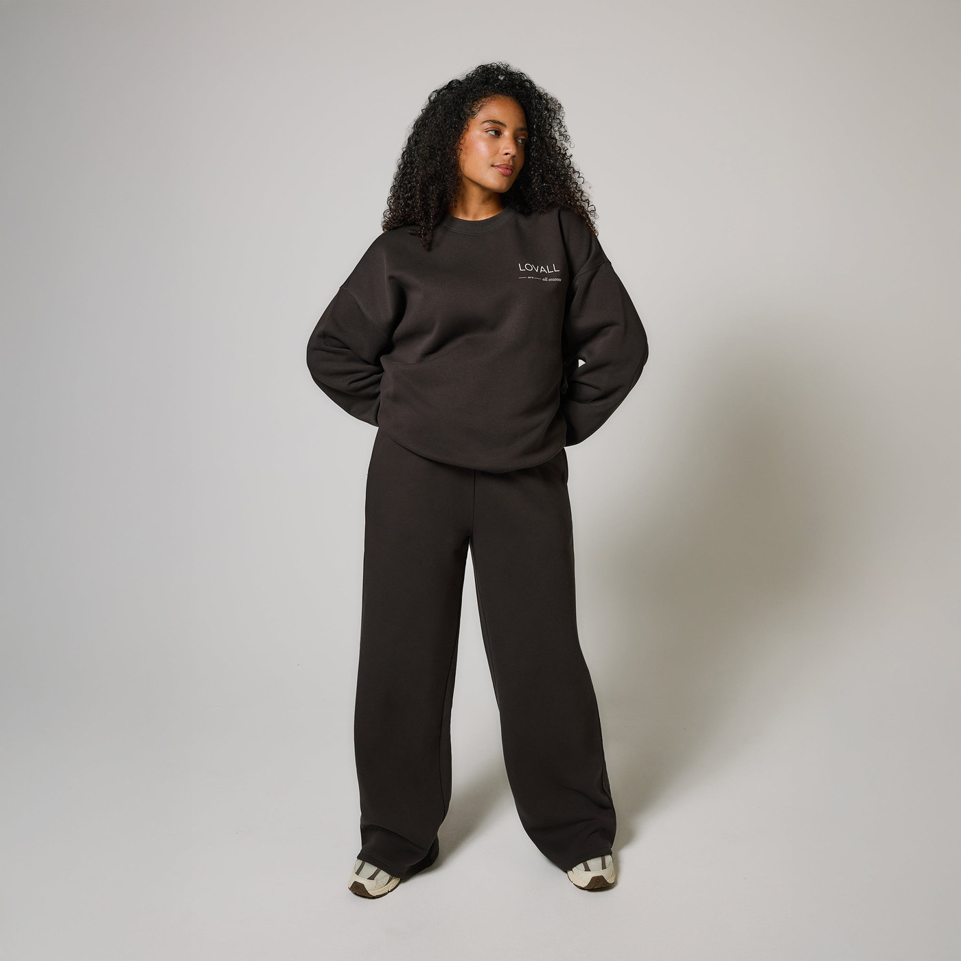 Curve Organic Oversized Sweatshirt Style 3 - Black Coffee