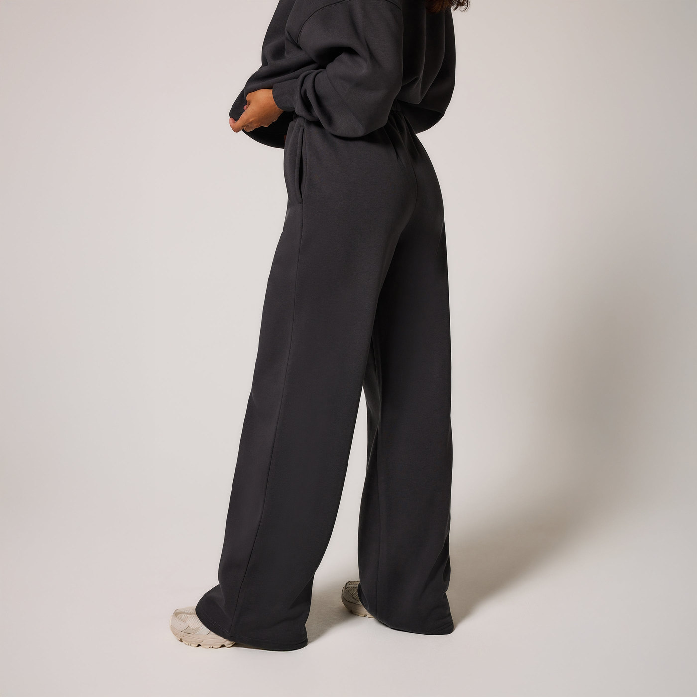 Curve Organic Wide Leg Jogger - Shadow
