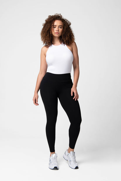 Core Lady high-waisted stretch-cotton leggings