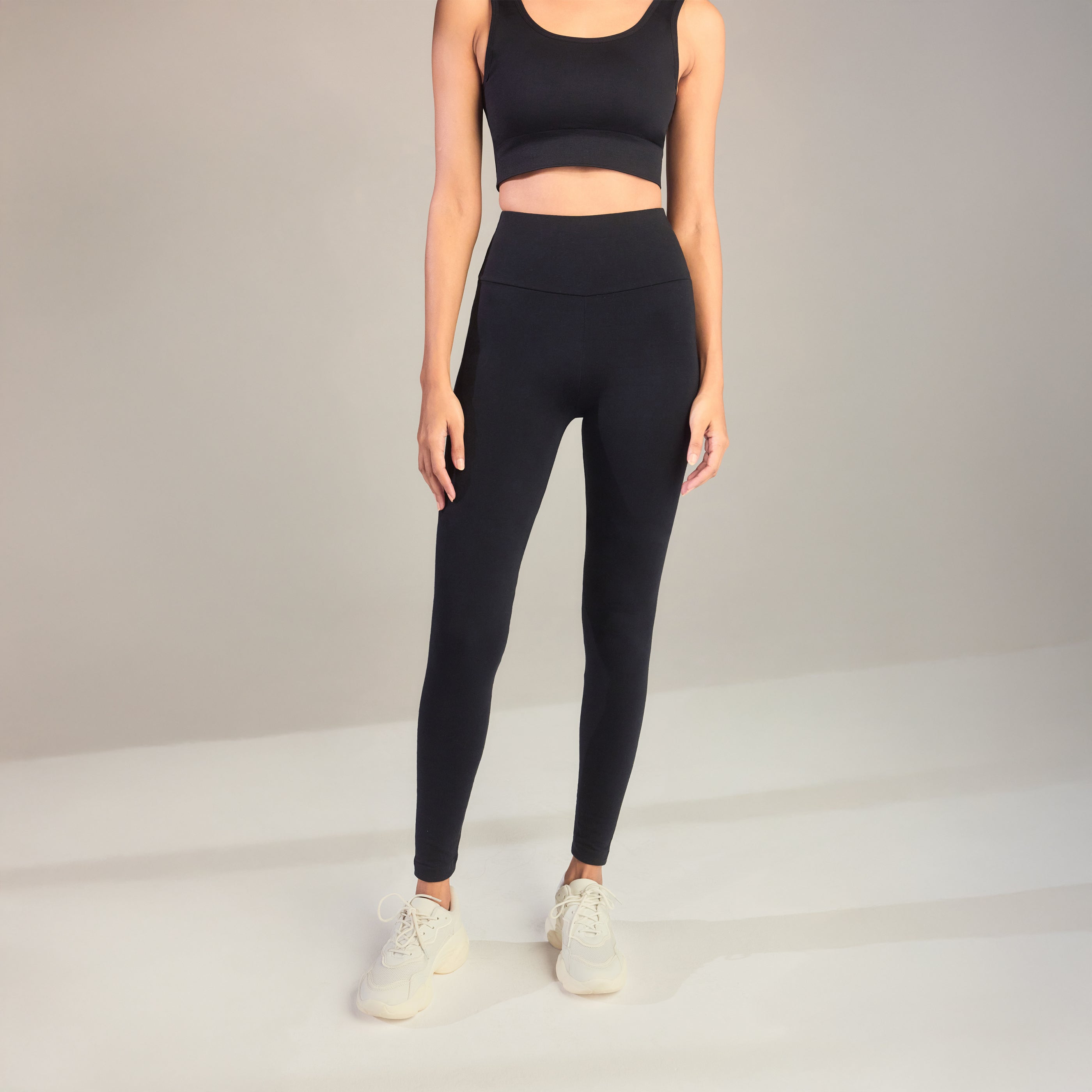 High Waist Black Tight Pants 7/8 High Waisted Leggings Black Ryderwear