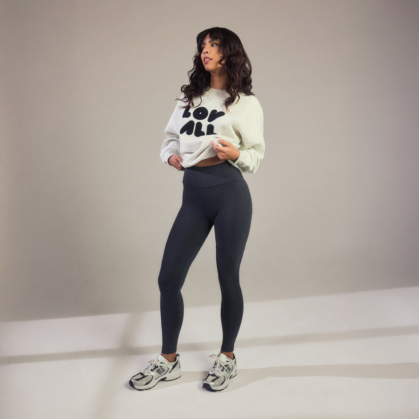 Everyday High Waisted Leggings - Dark Grey Marl