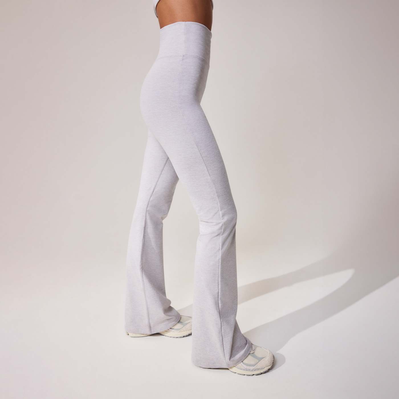 Ultimate Everyday Flare Leggings - Light Grey Marl