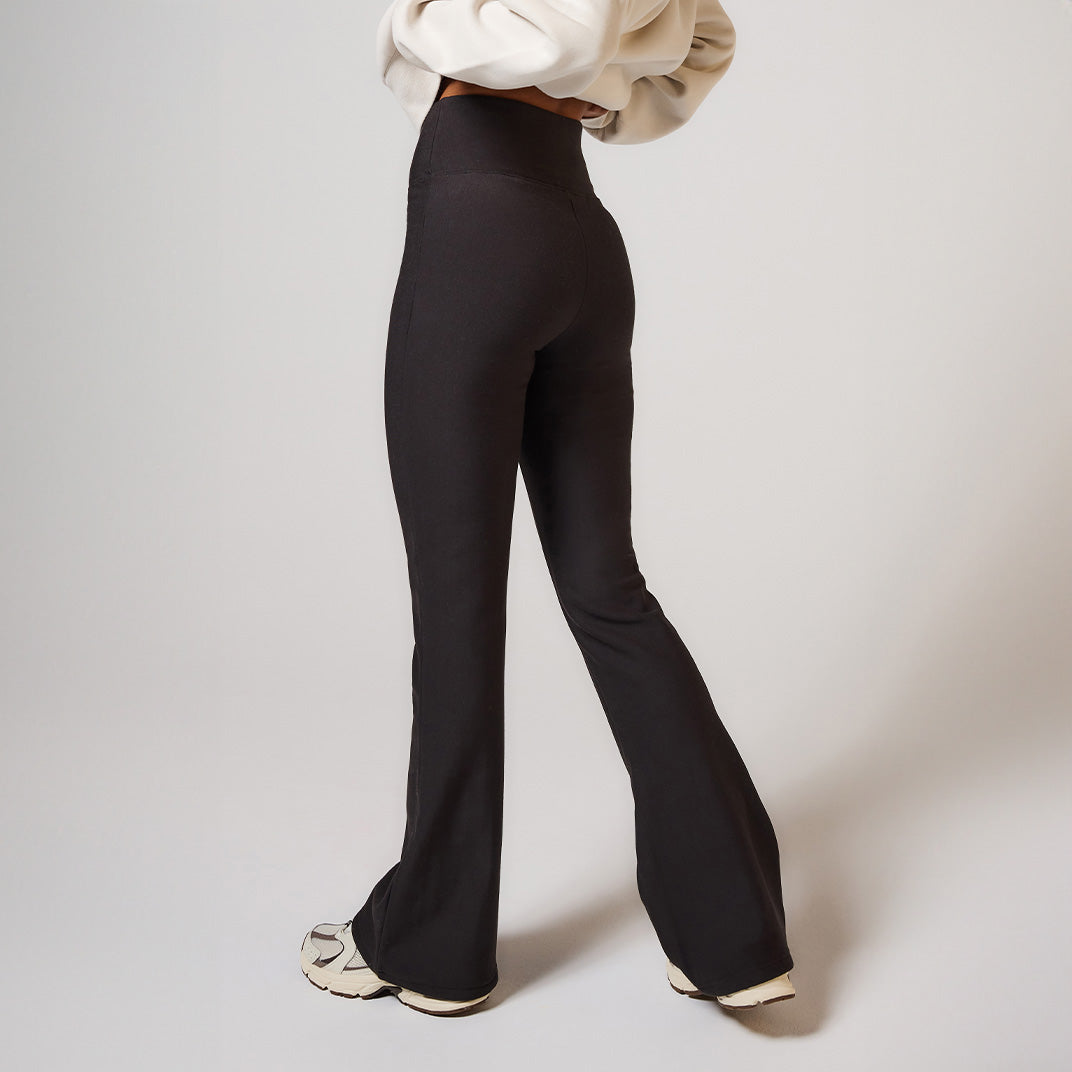 Curve Winter Flare Leggings - Black Coffee
