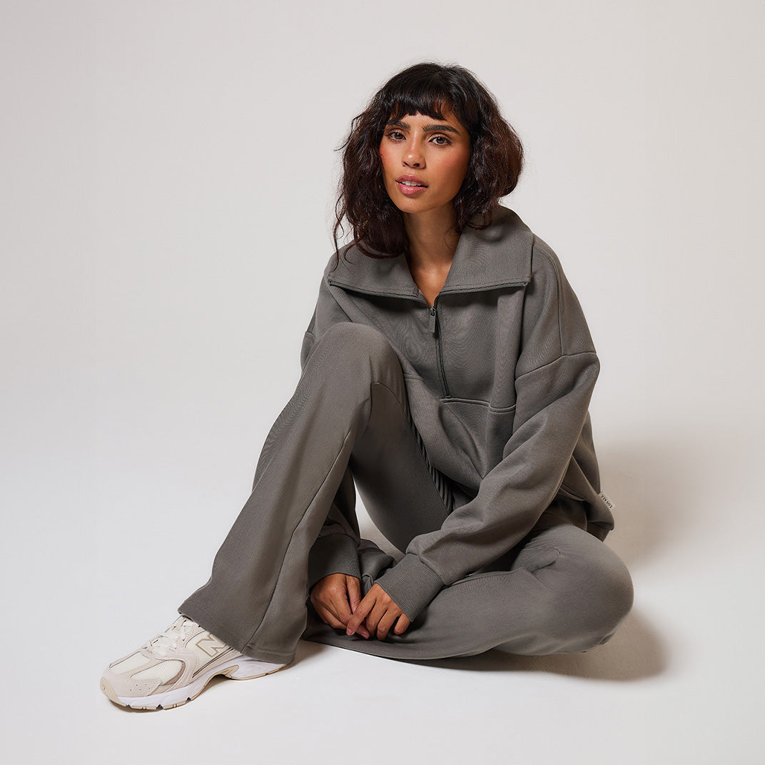 Curve Winter Flare Leggings - Slate Green