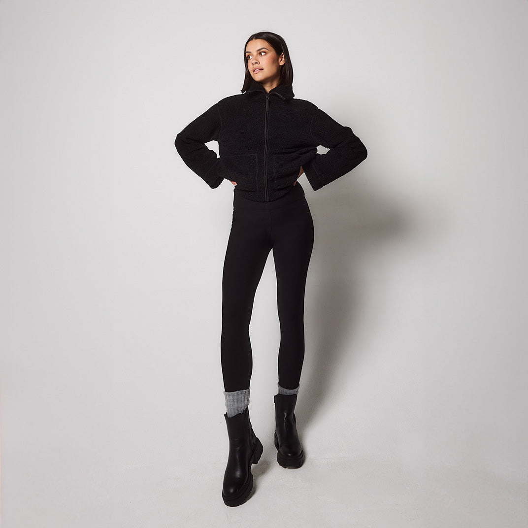 Black Shivering Leggings Autumn And Winter