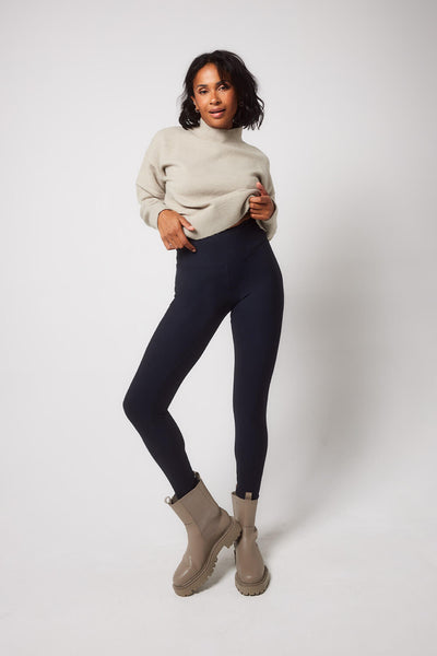 Black Winter Everyday High Waisted Leggings - LOVALL