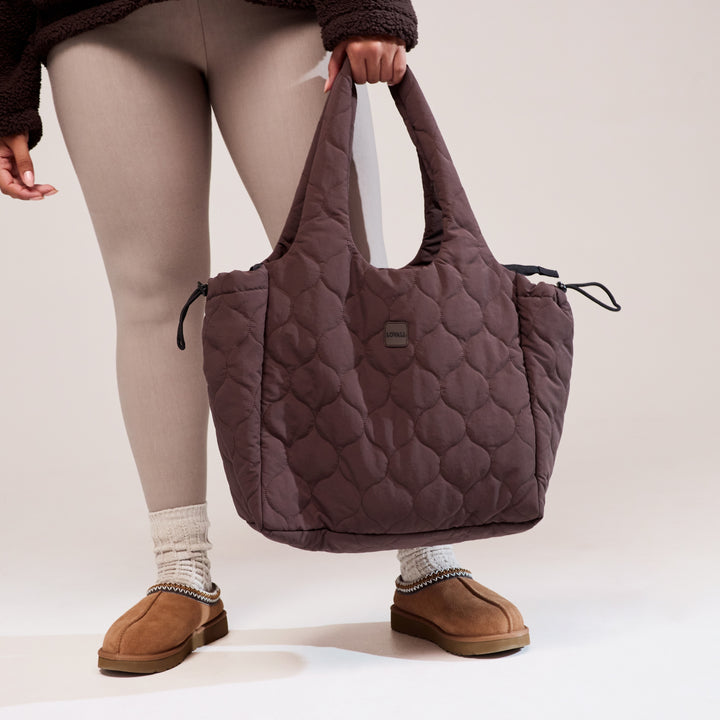 Quilted Bag - Espresso Brown