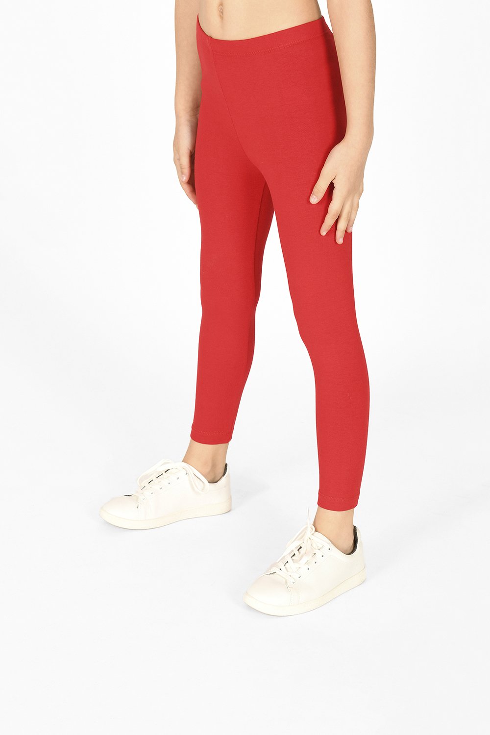 Kids Red Sparkly Jewel Leggings | Coquetry Clothing
