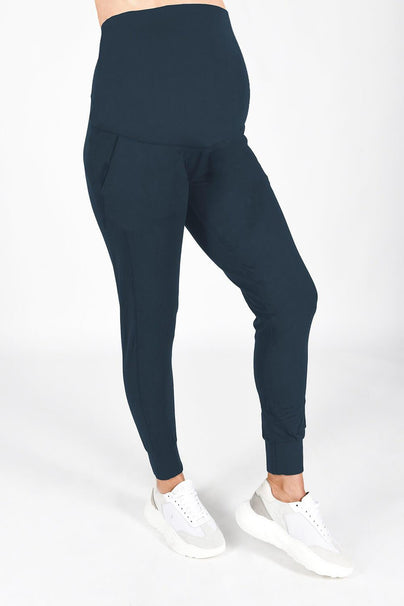 Maternity Recharge Joggers--Navy Blue