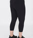 Curve Focus Cropped High Waisted Sports Leggings - Midnight Black