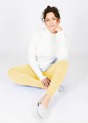 Curve Everyday High Waisted Leggings - Pastel Yellow