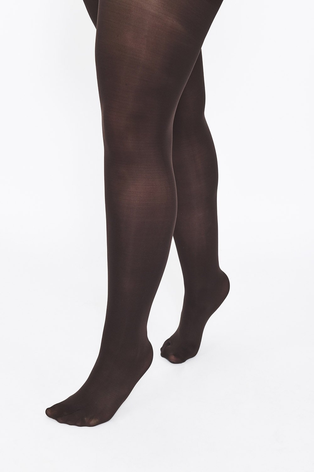 Brown Opaque Tights Plus Size for Women - from XL to 5XL 