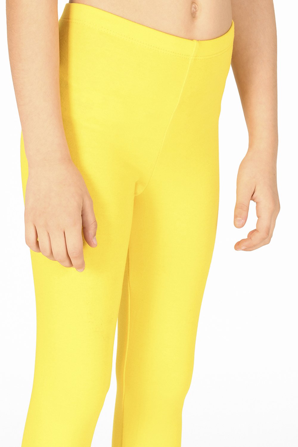 Buttercup Yellow Classic Full Length Childrens Leggings | LOVALL
