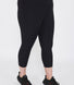Curve Focus Cropped High Waisted Sports Leggings - Midnight Black
