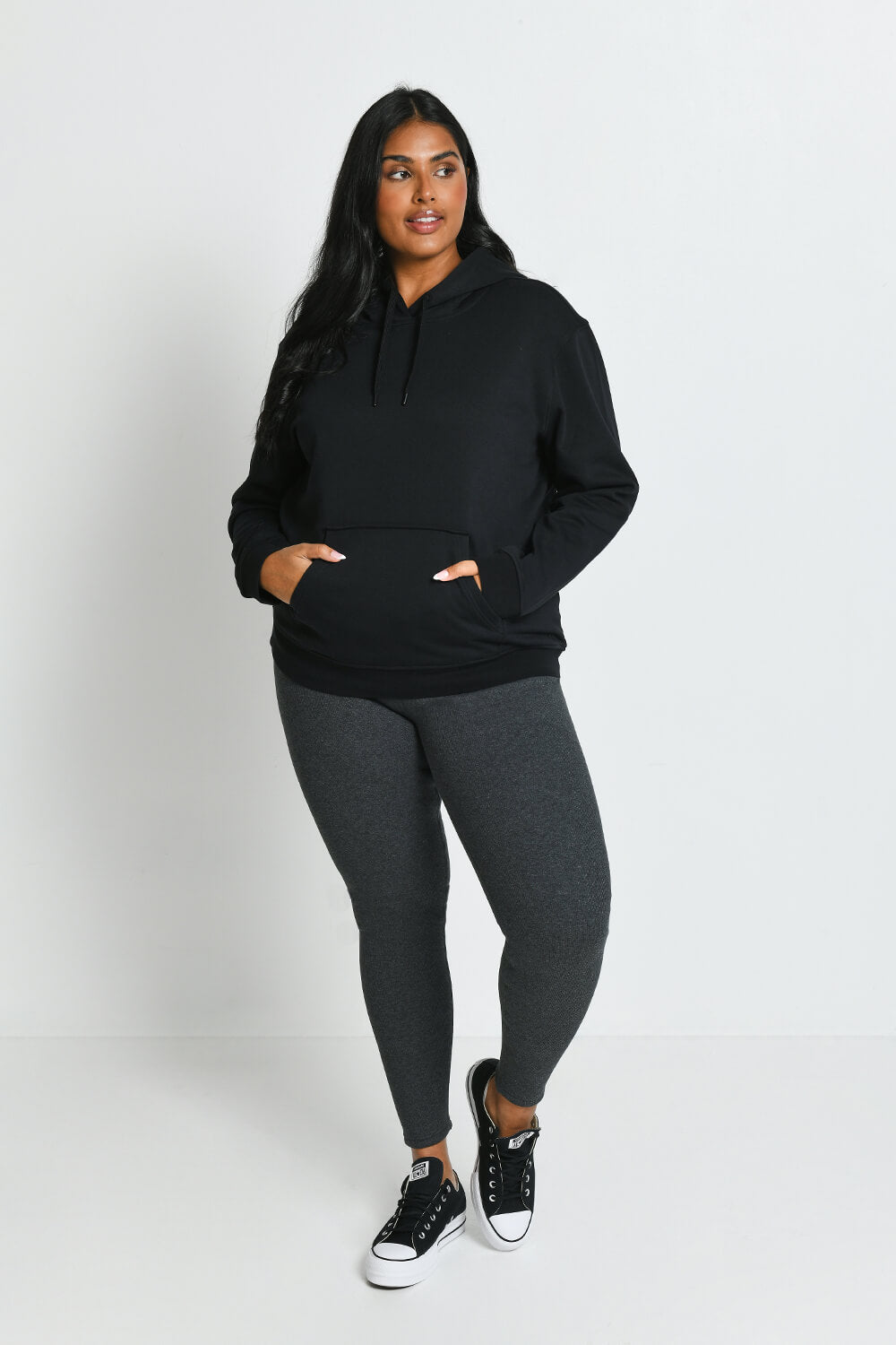 Plus size hotsell black hoodies