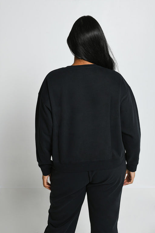 Curve Everyday Comfy Sweatshirt--Black