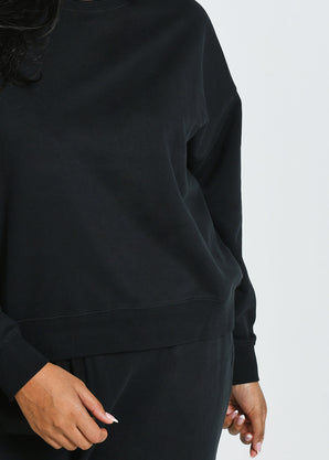 Curve Everyday Comfy Sweatshirt - Black