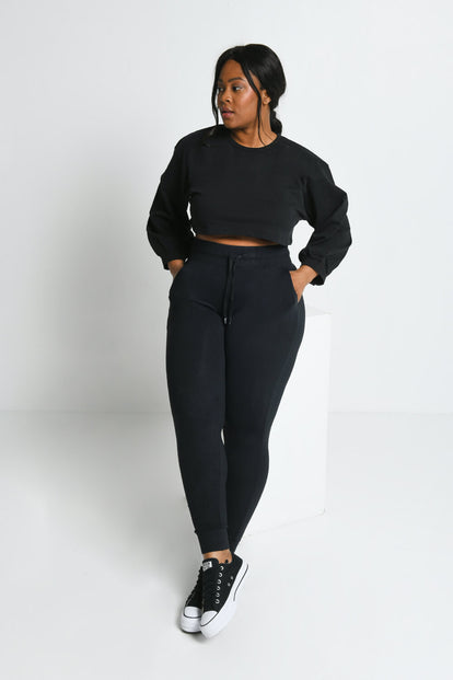 Curve Recharge High Waisted Joggers - Black