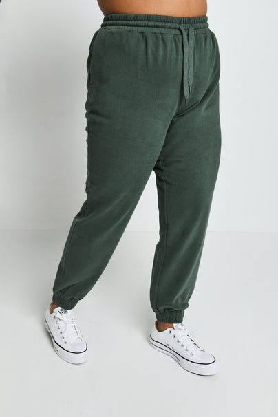 Curve Everyday Comfy Joggers--Forest Green