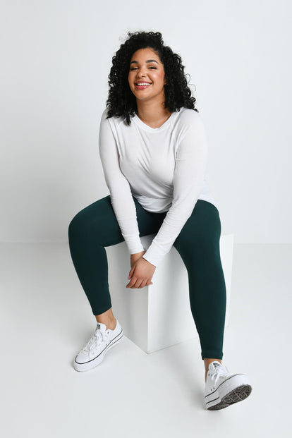 Curve Everyday Leggings - Forest Green