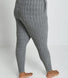 Curve Cable Knit Jogger - Grey