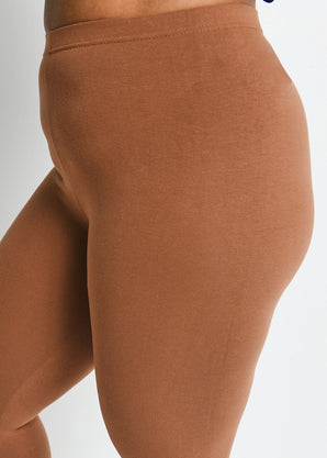 Curve Everyday Cropped Leggings - Mocha Brown