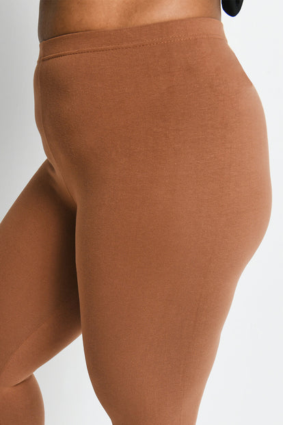 Curve Everyday Cropped Leggings - Mocha Brown