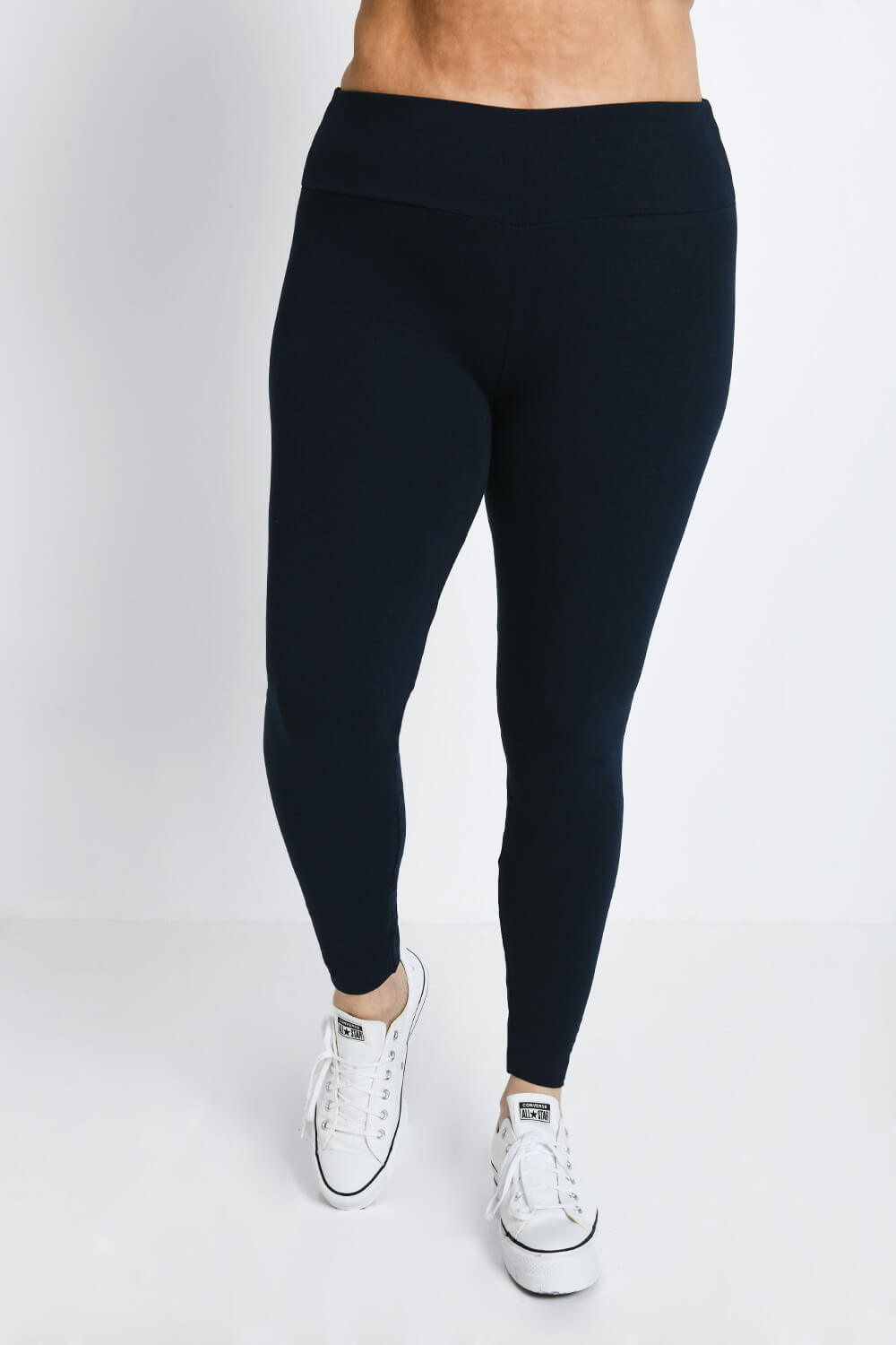 Buy Navy Blue Leggings for Women by Plus Size Online | Ajio.com
