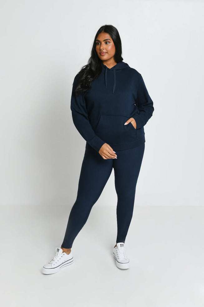 Curve Everyday Pullover Hoodie--Navy Blue