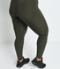 Curve Focus High Waisted Sports Leggings - Olive Green