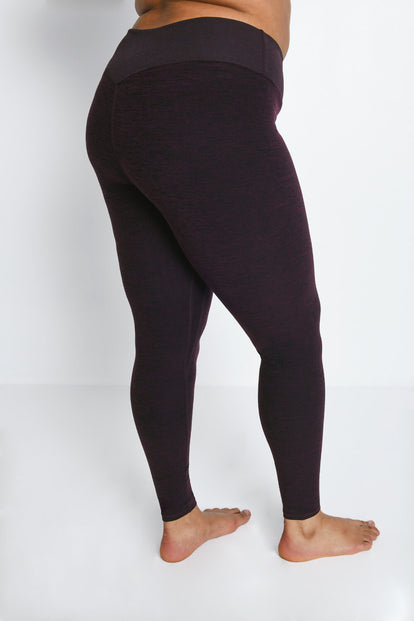 Curve Luxe High Waisted Loungewear Leggings - Winter Berry