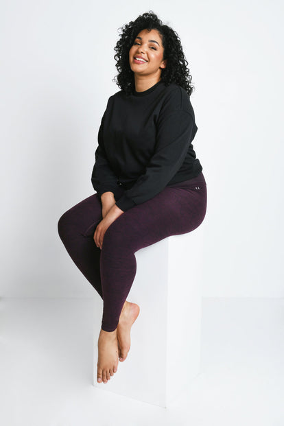 Curve Ultimate Soft-Touch High Waisted Leggings | LOVALL - Winter Berry