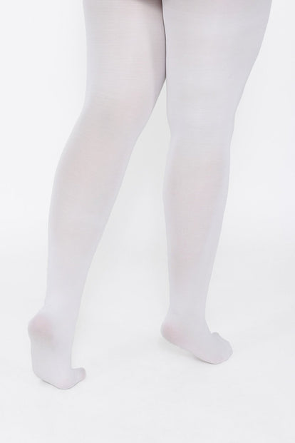 White Opaque Tights
