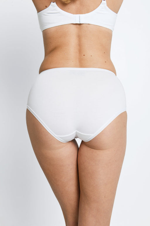 Midi Knickers in White – Classic Lace Support