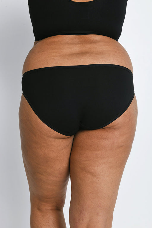 Curve Cotton Bikini Knickers 3 Pack--Black