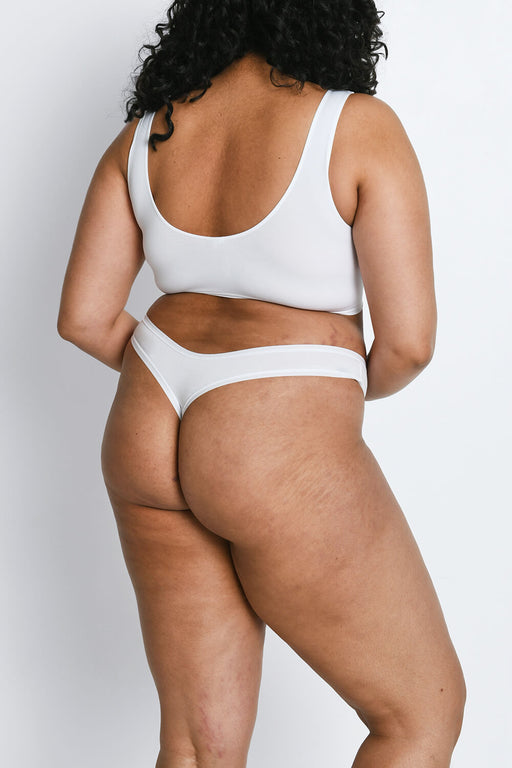 Curve Cotton Thongs 3 Pack--White