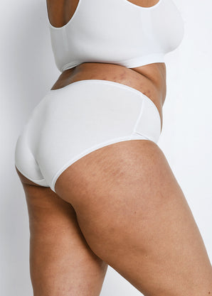 Curve Cotton Midi Knickers 3 Pack - White