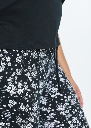 Curve Soft Touch Pyjama Set - Black Floral