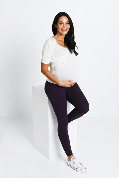 Maternity Everyday Leggings - Acai Purple