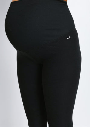 Maternity Luxe Loungewear Leggings - Black