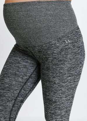 Maternity Luxe Loungewear Leggings - Dark Grey Marl
