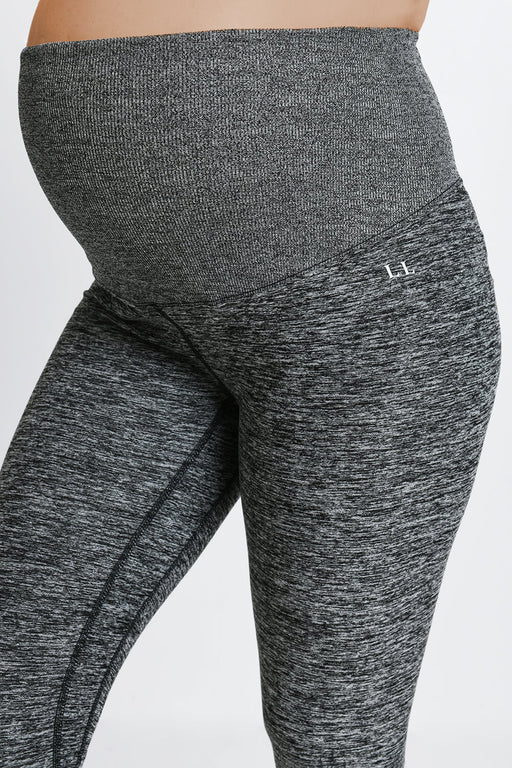 Maternity Luxe Loungewear Leggings--Dark Grey Marl