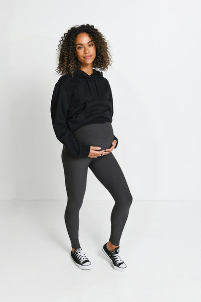 Seamless Winter Maternity Leggings: Warm, Slim & Stylish For