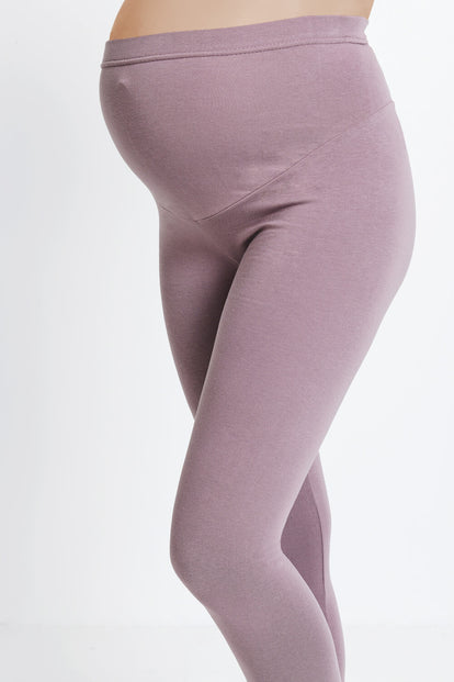 Maternity Everyday Leggings - Elderberry Purple