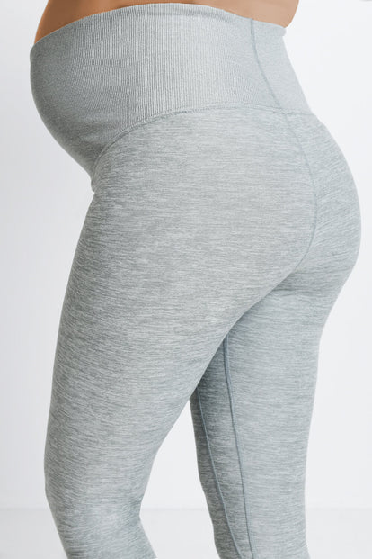 Maternity Luxe Loungewear Leggings - Light Grey Marl