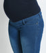 Maternity Cropped Jeggings - Mid Blue