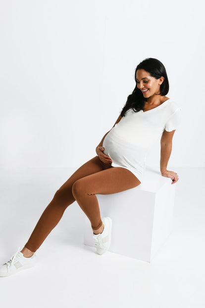 Maternity Everyday Leggings - Mocha Brown
