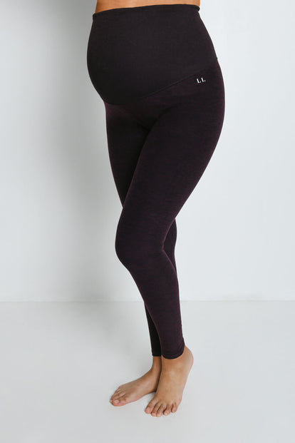 Maternity Ultimate Soft-Touch Leggings - Winter Berry Marl